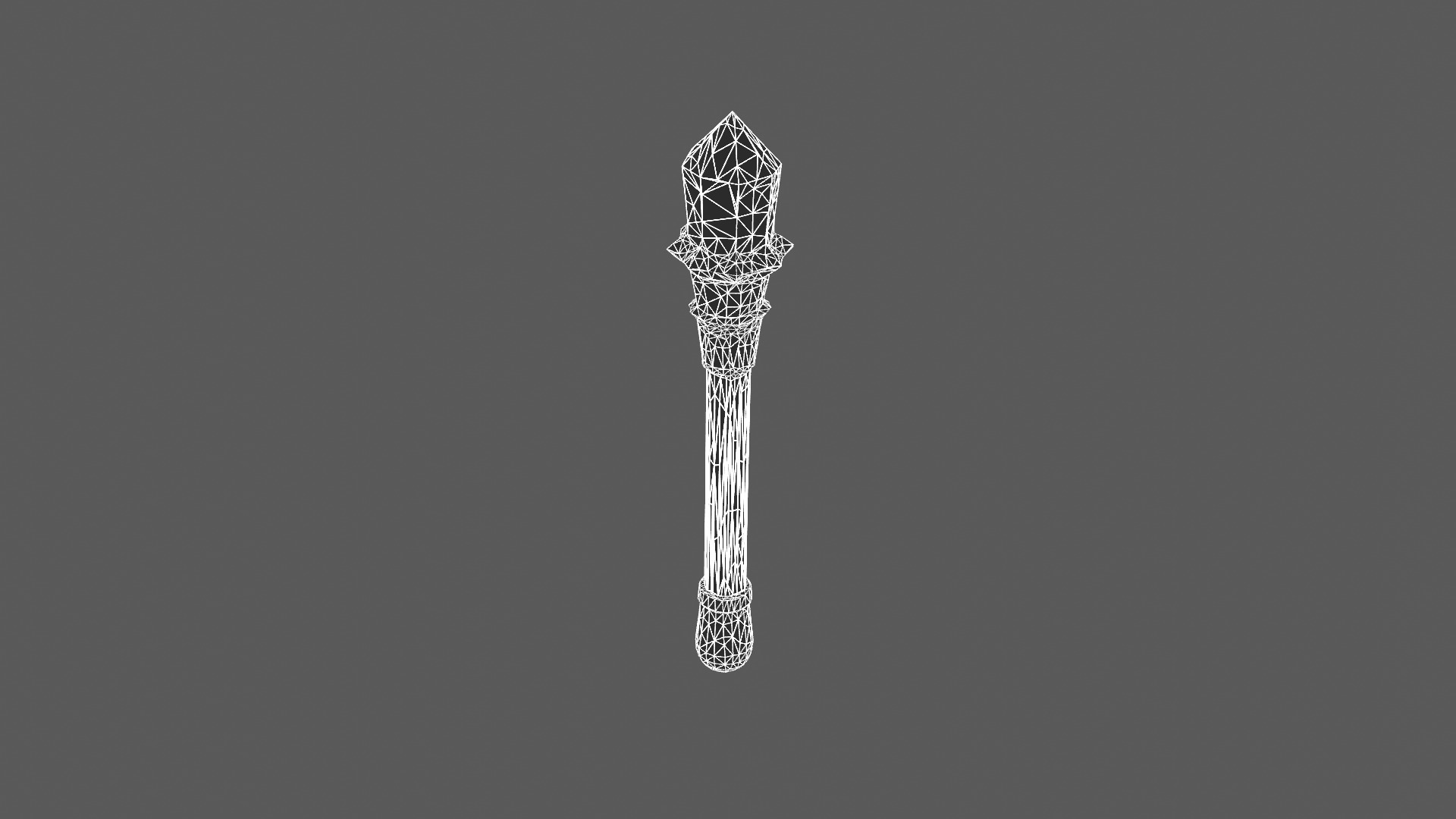 Mystical Crystal Staff 3D Model 3D model_8