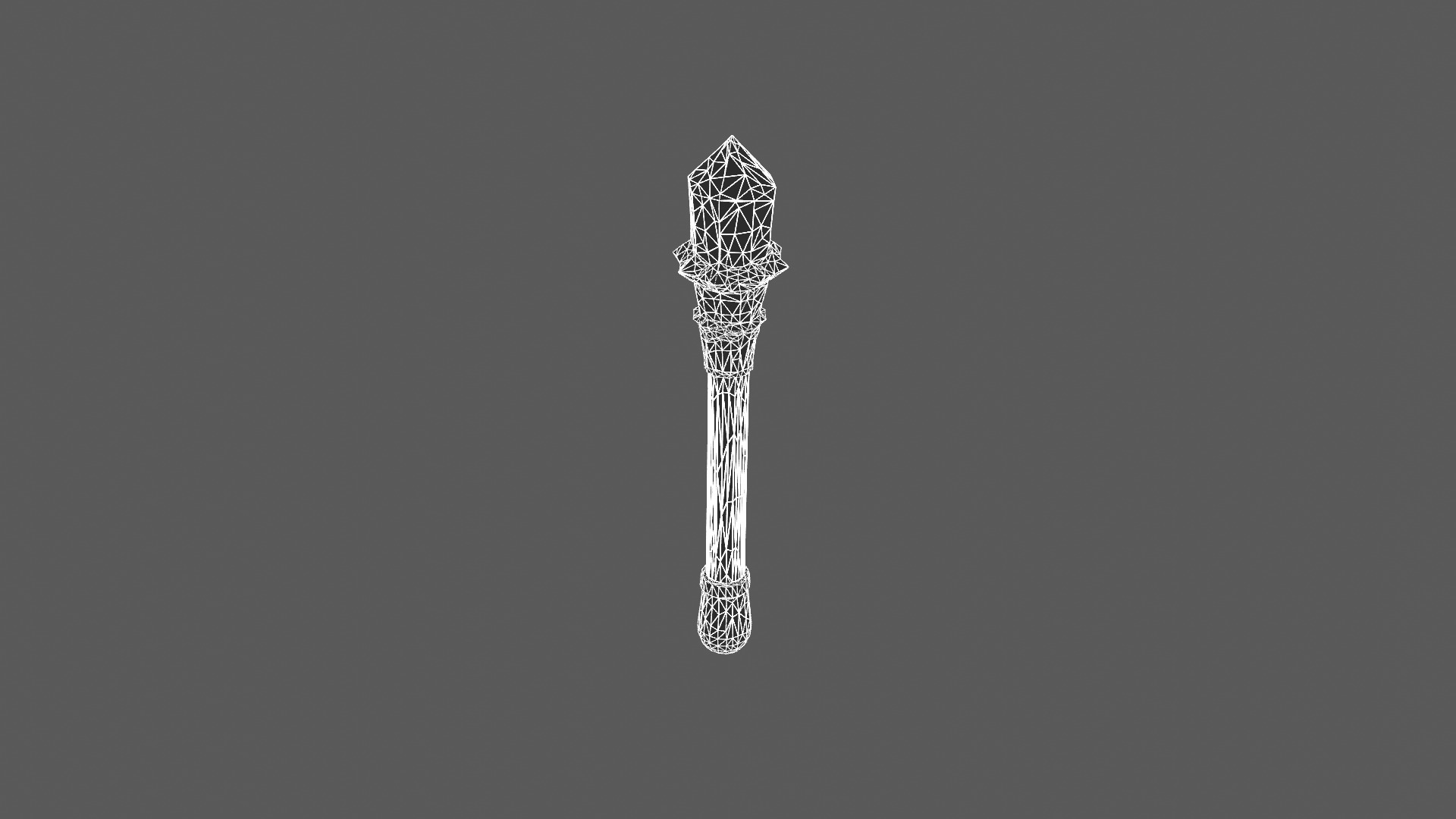 Mystical Crystal Staff 3D Model 3D model_6