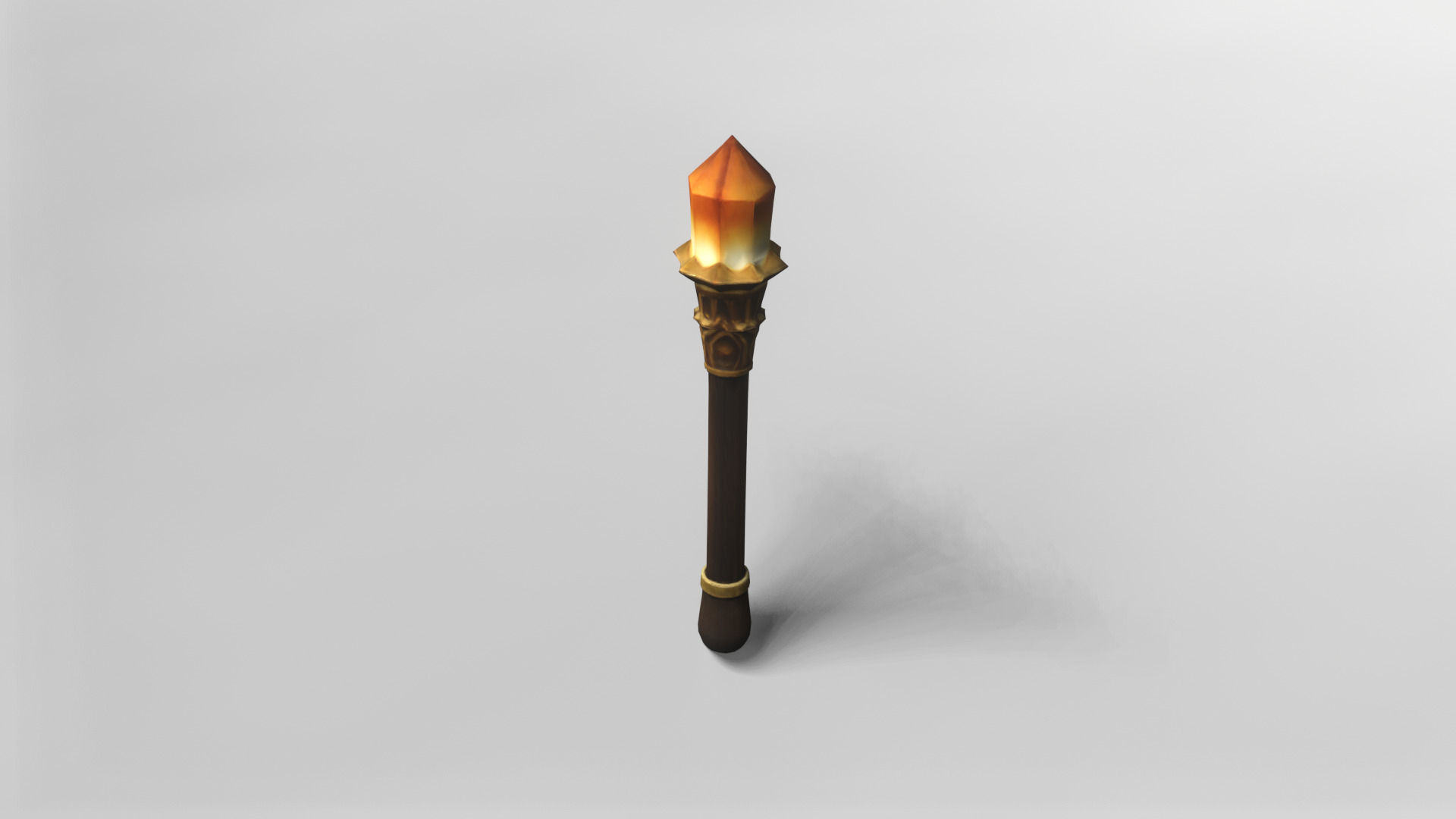 Mystical Crystal Staff 3D Model 3D model_1