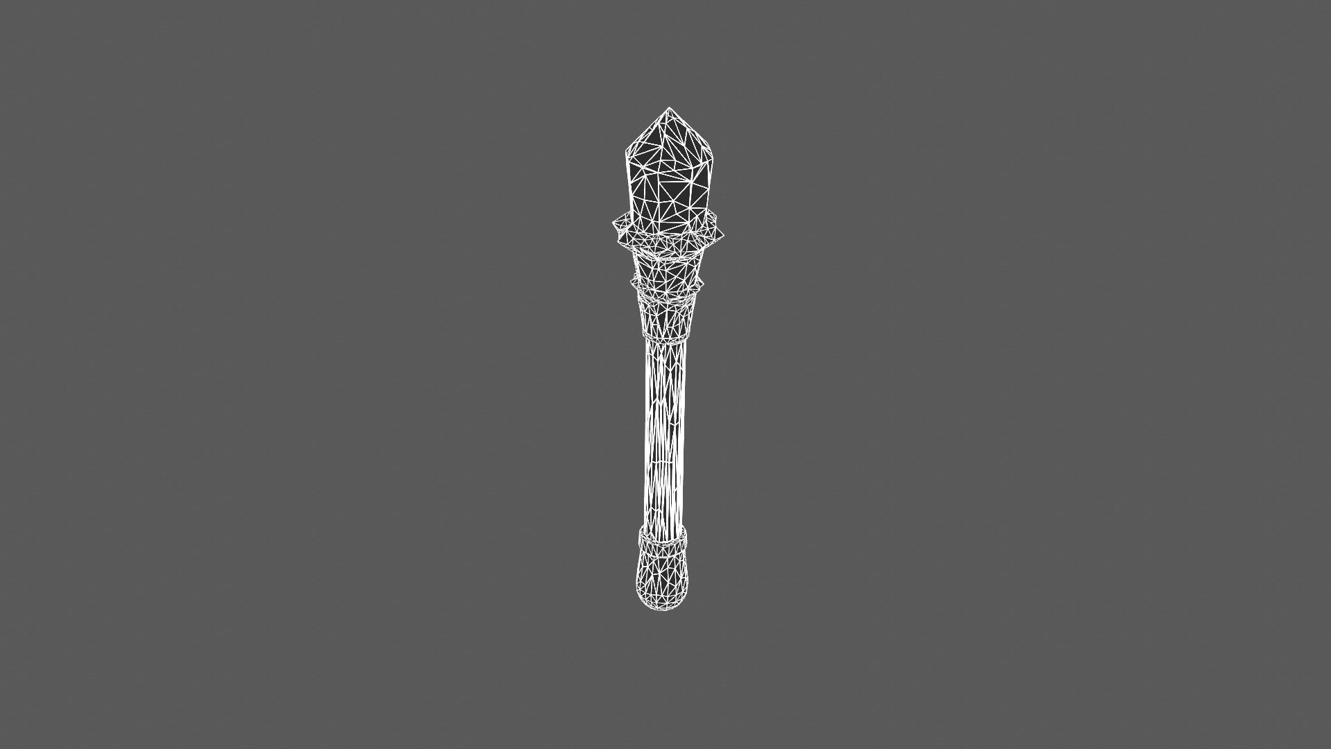 Mystical Crystal Staff 3D Model 3D model_7