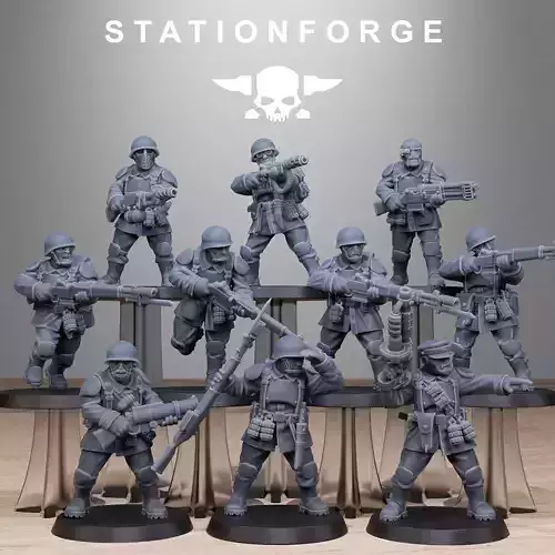 FreeGuard Infantry 3D print model