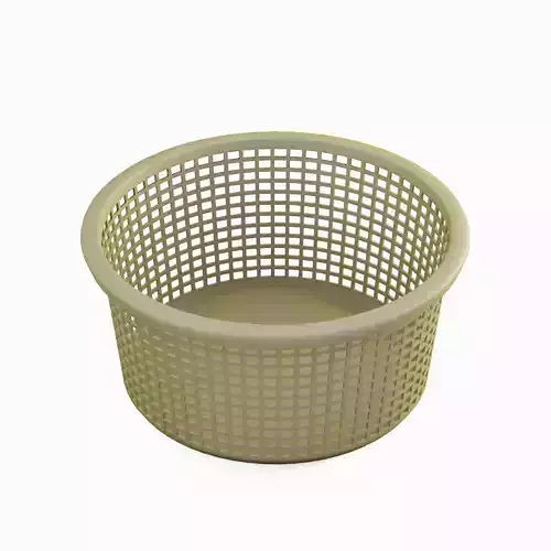 Laundry Plastic Basket 04 Low-poly 3D model