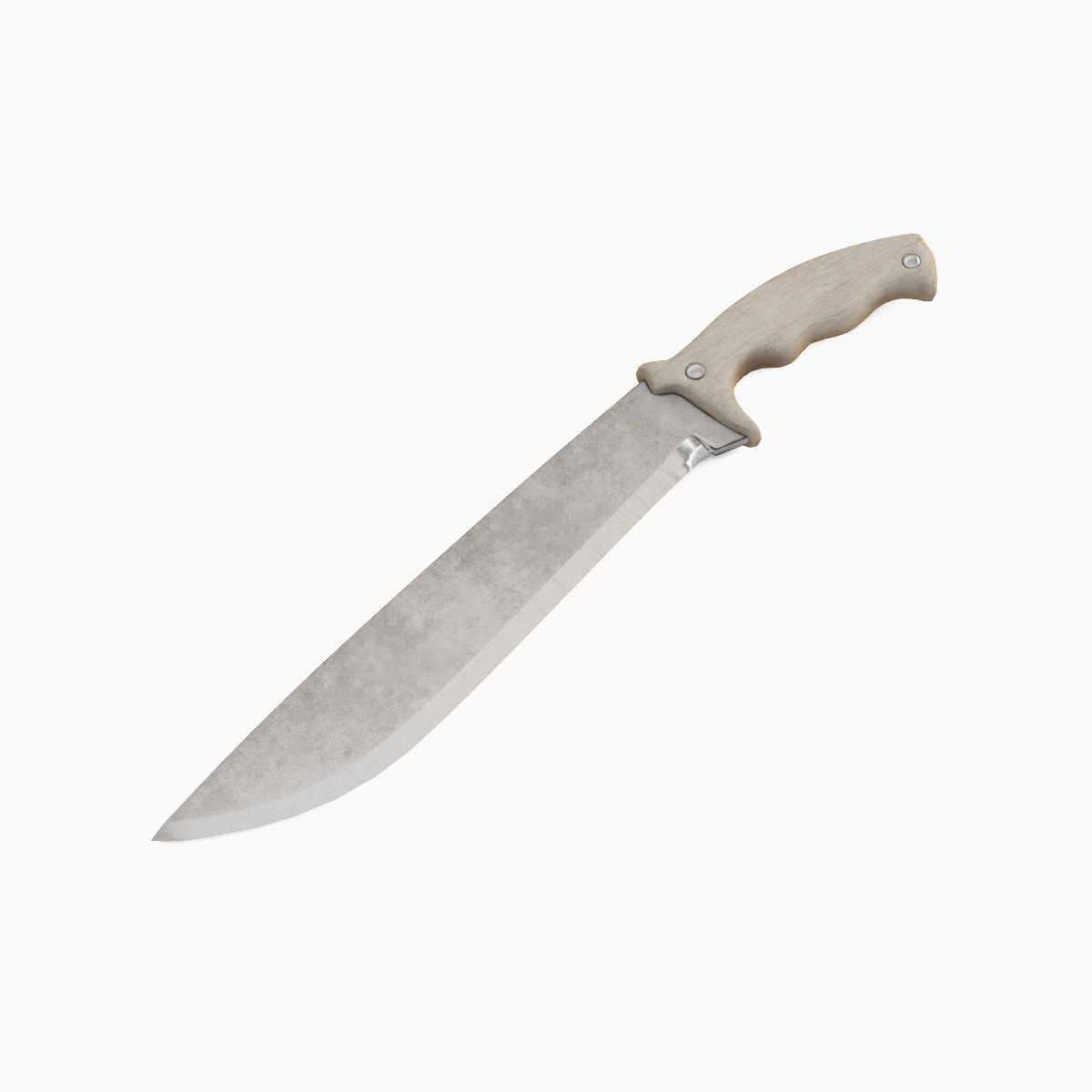 Machete Knife 02 Low-poly 3D model_5