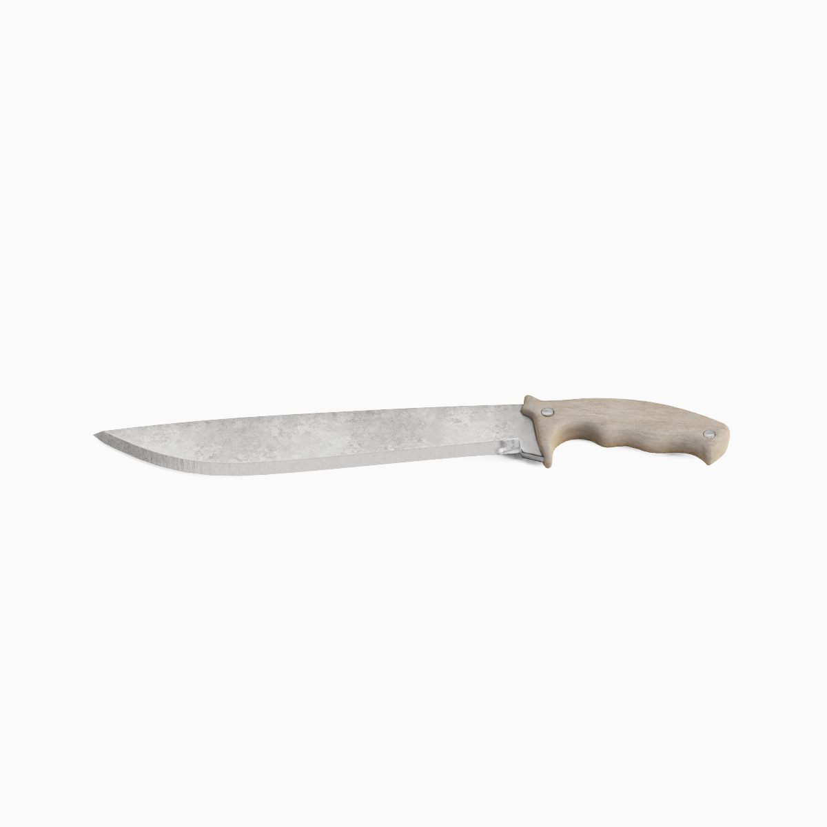 Machete Knife 02 Low-poly 3D model_4