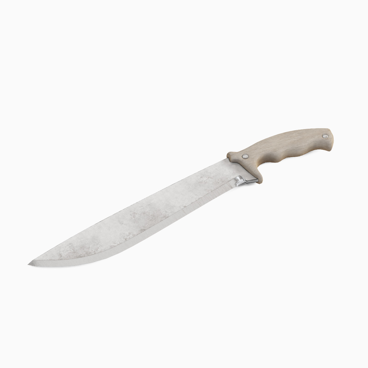 Machete Knife 02 Low-poly 3D model_2