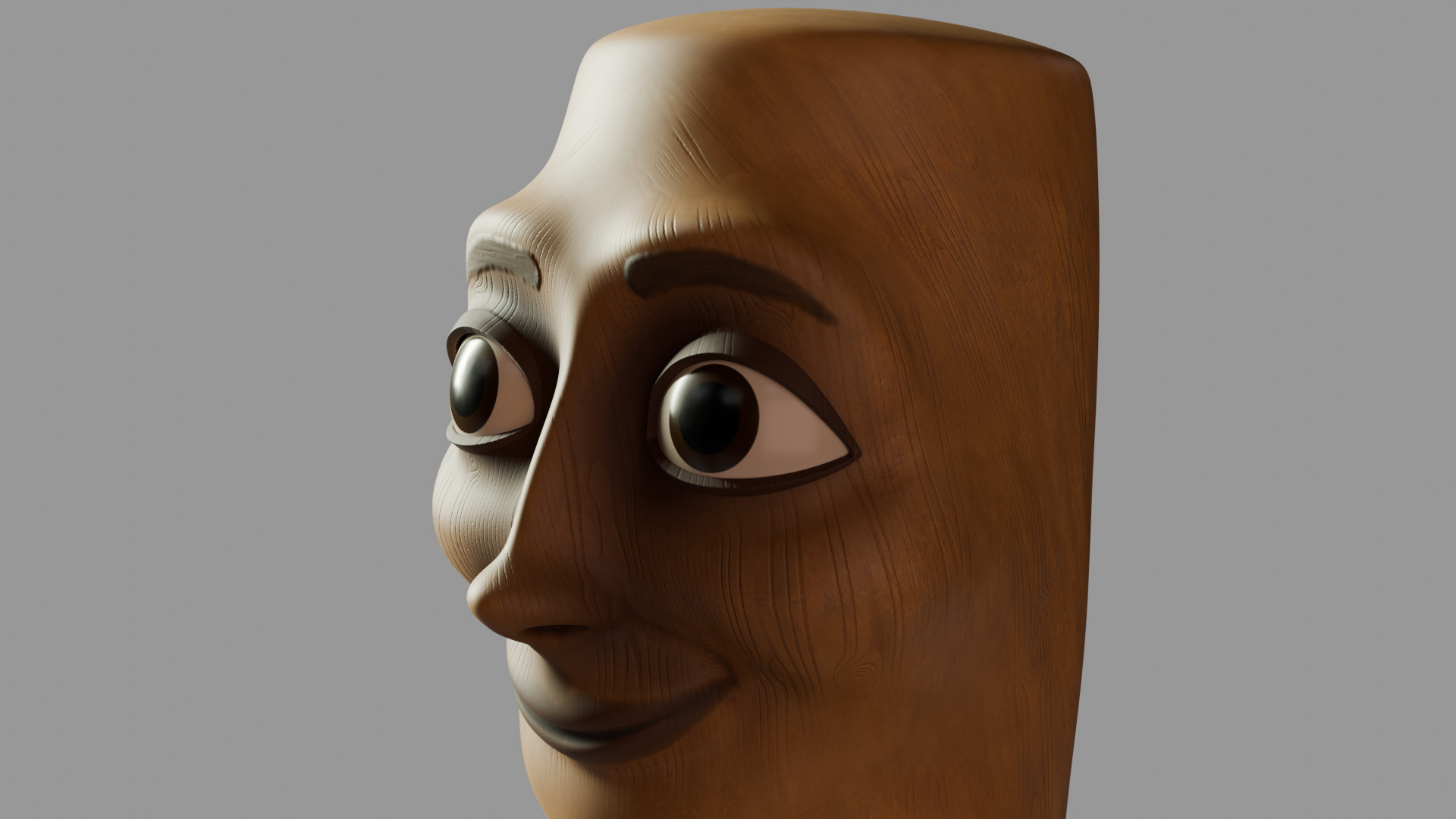 TungTung Sahur - Brainrot Meme Low-poly 3D model_3