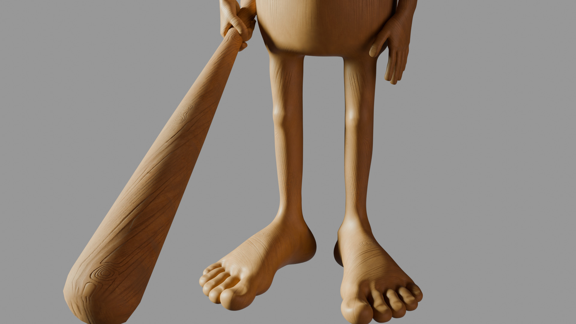 TungTung Sahur - Brainrot Meme Low-poly 3D model_6