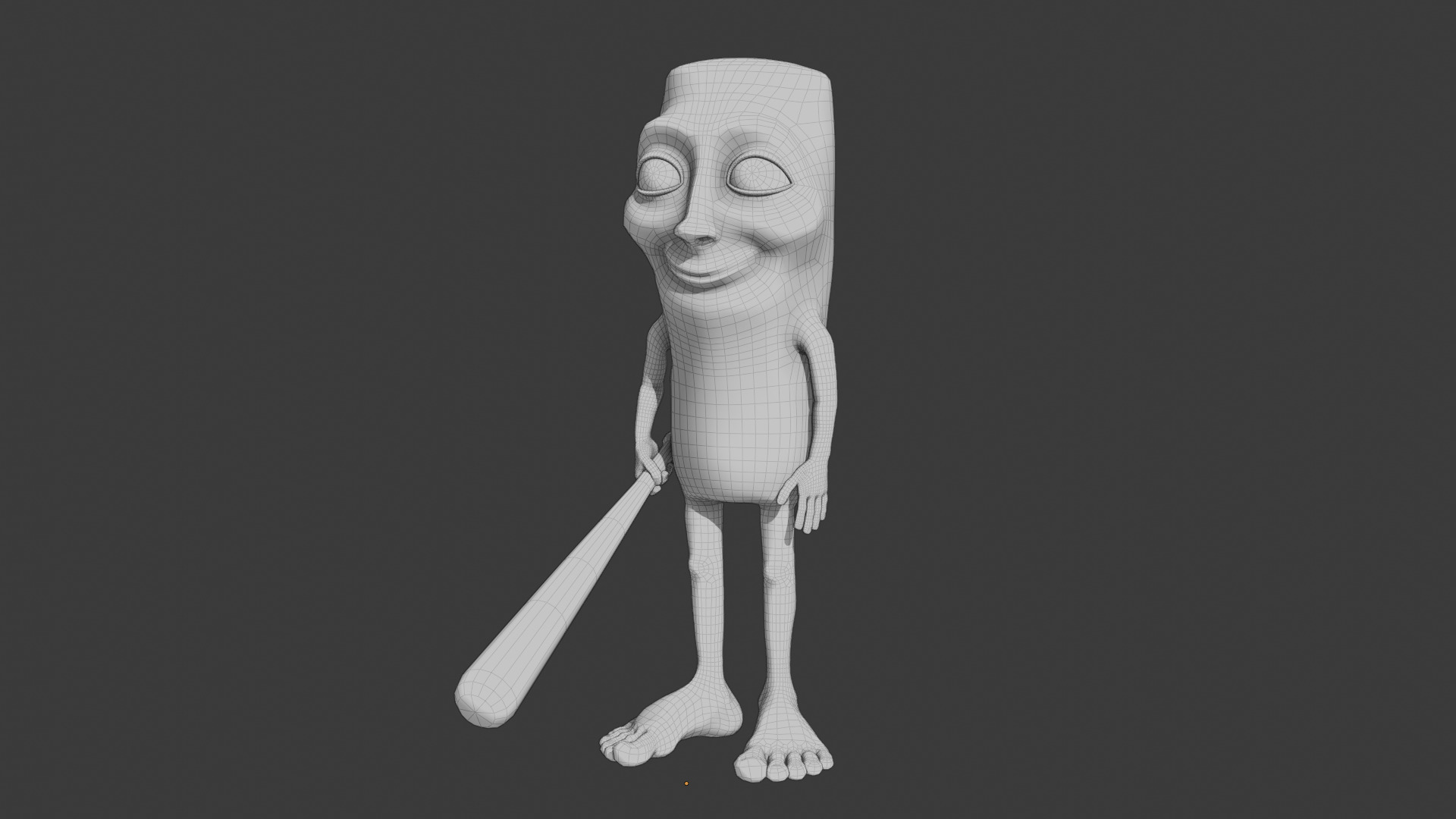 TungTung Sahur - Brainrot Meme Low-poly 3D model_1