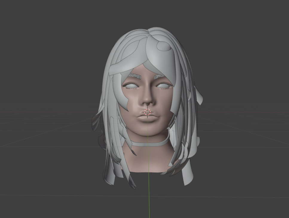 Demon Girl Low-poly 3D model_7