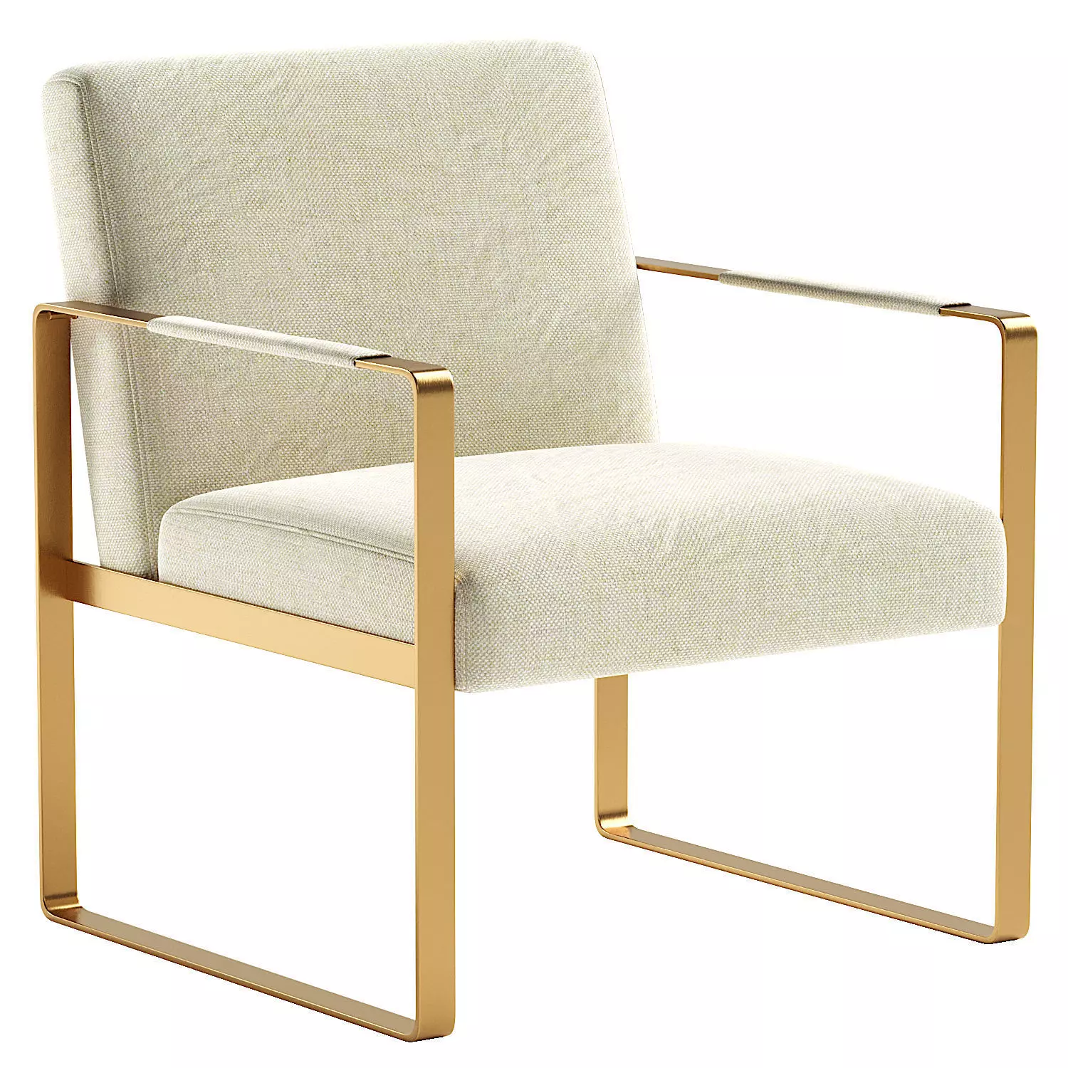 Modern Designer Metal Base Lounge Accent Chair Free 3D model