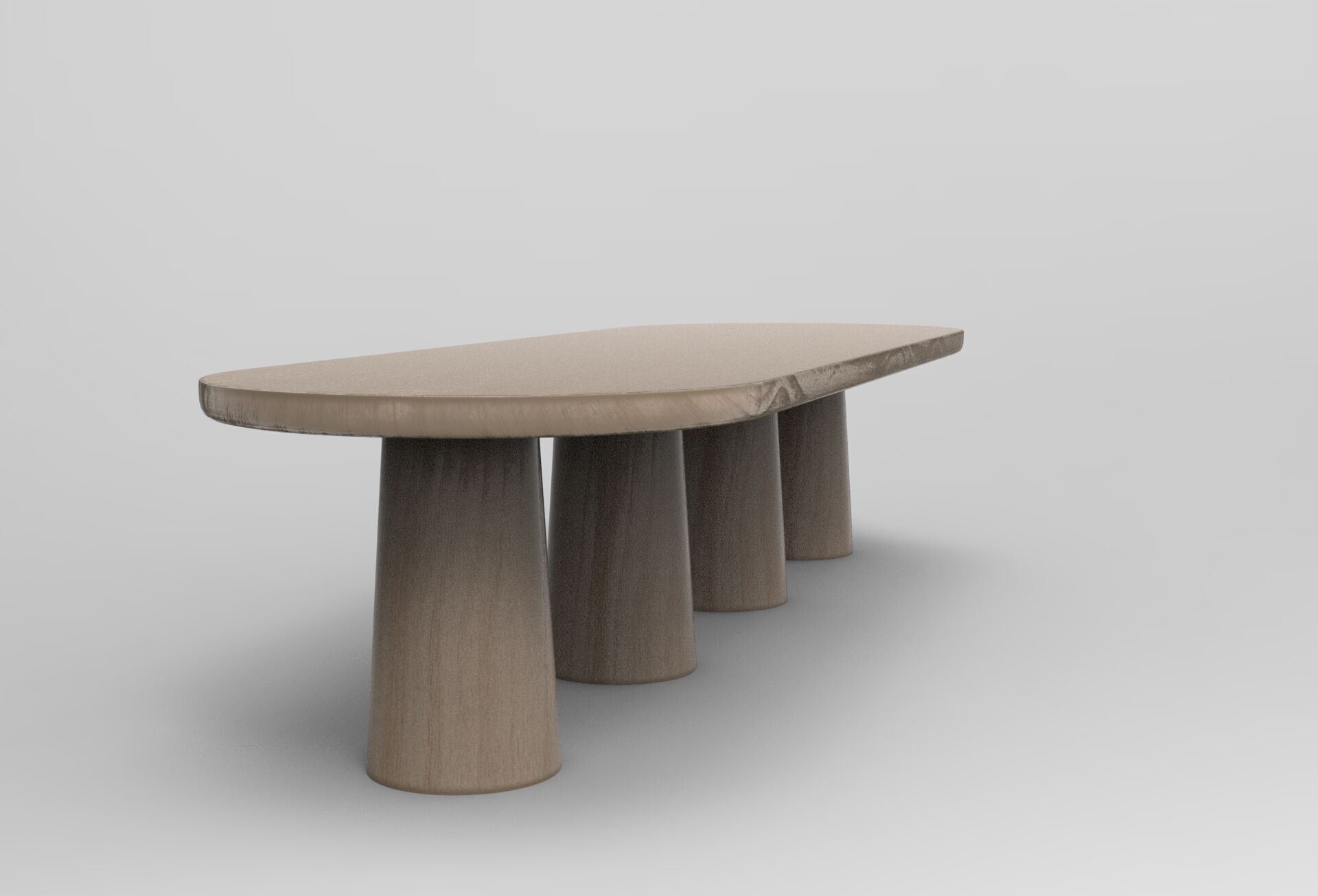 Zuha Dining Table Low-poly 3D model_2