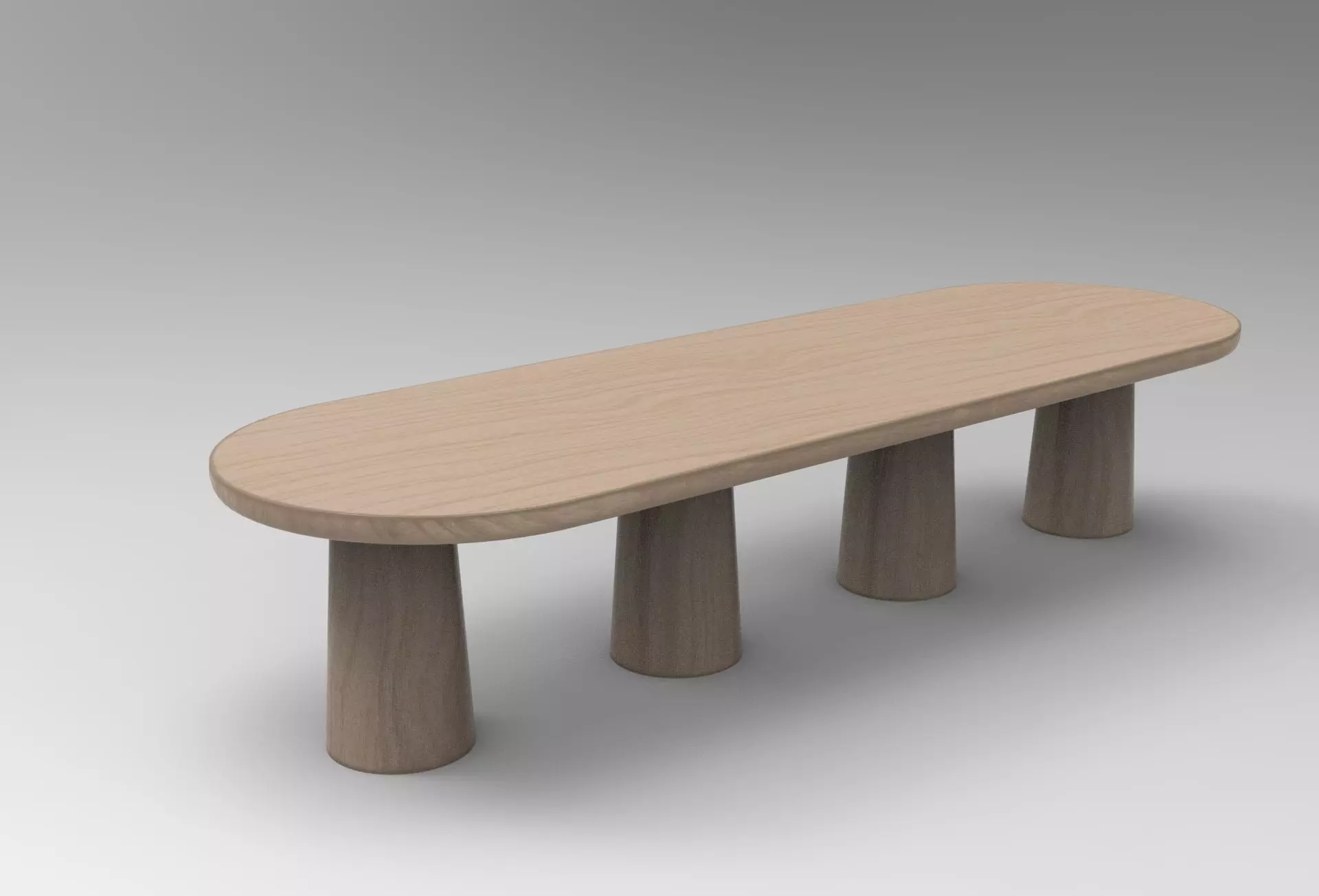 Zuha Dining Table Low-poly 3D model_0