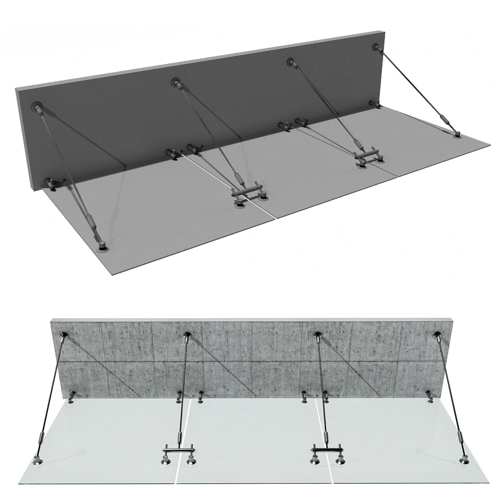 GLASS CANOPY NO15 A 3D model_3