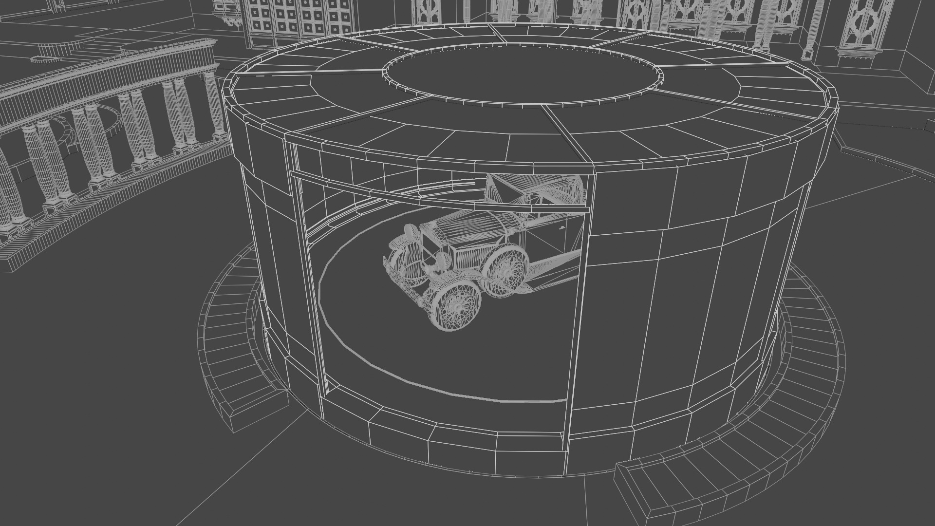 Indian Rajasthani architecture palace house 3D model_14