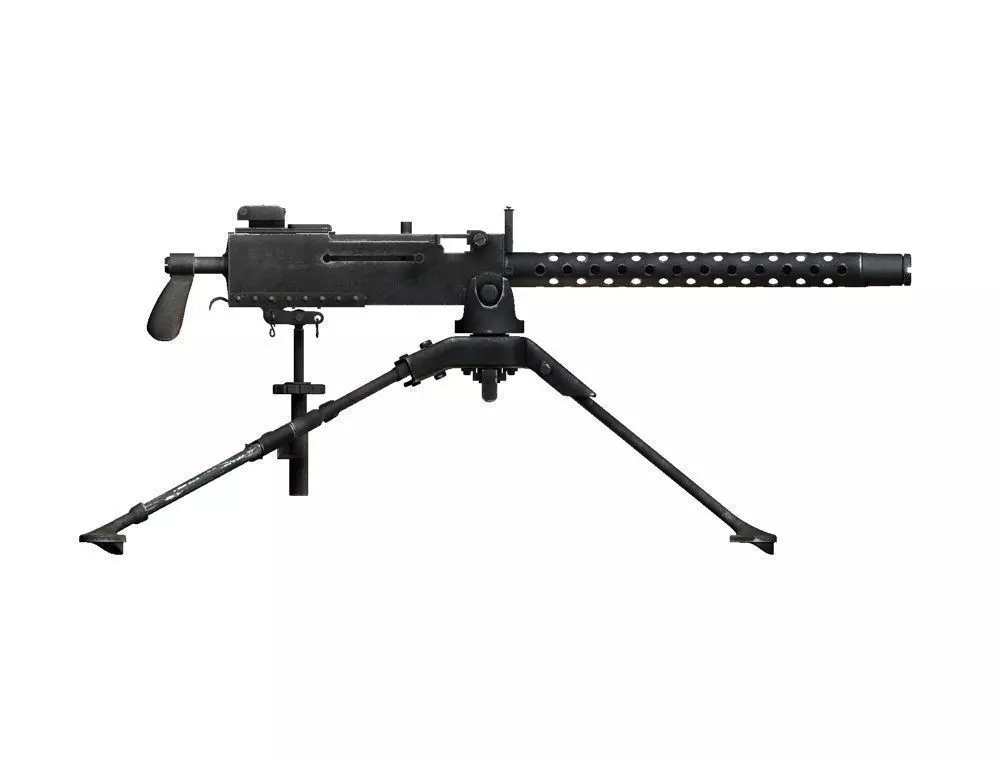 M1919 Browning Machine Gun 3D model_0