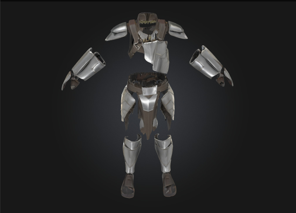 Assassins Exosuit Armor  Silent Power in a Futuristic Shell 3D model_4