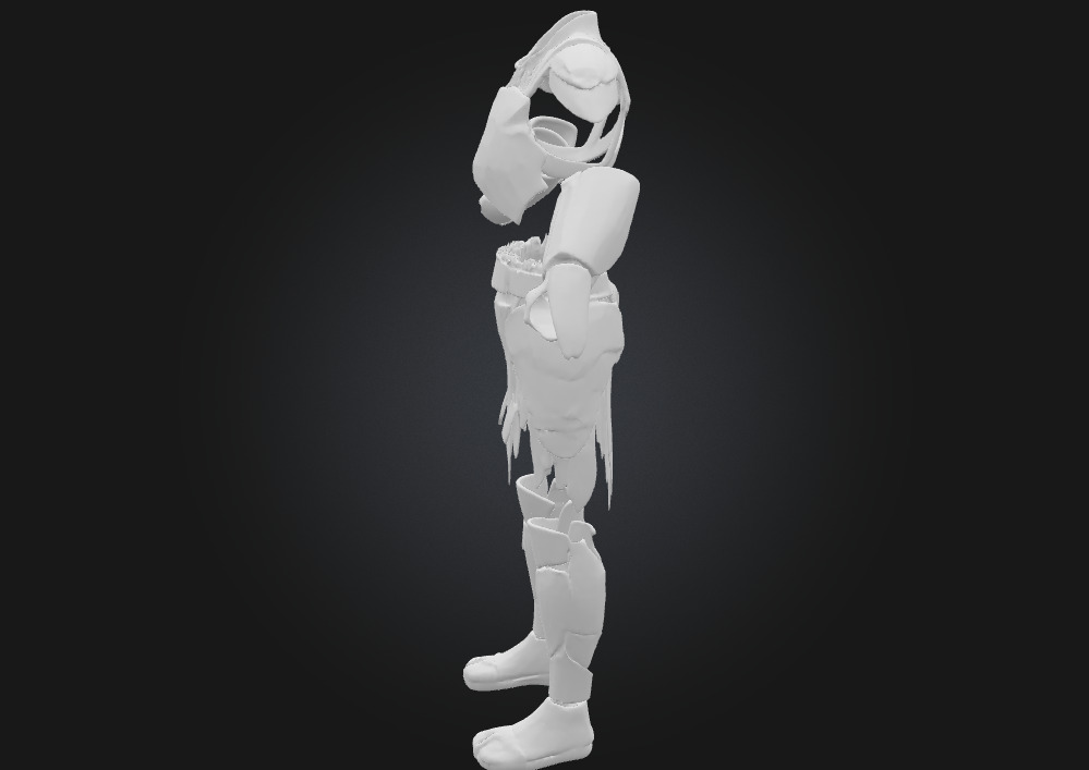 Assassins Exosuit Armor  Silent Power in a Futuristic Shell 3D model_10