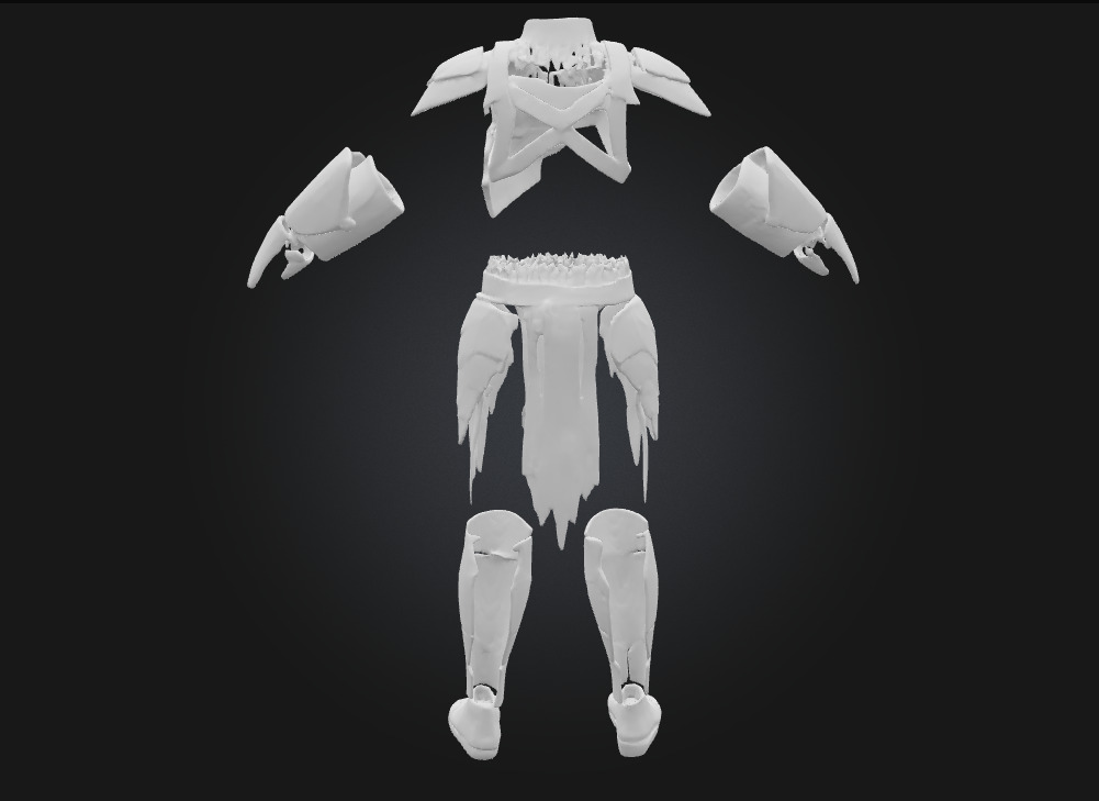 Assassins Exosuit Armor  Silent Power in a Futuristic Shell 3D model_9