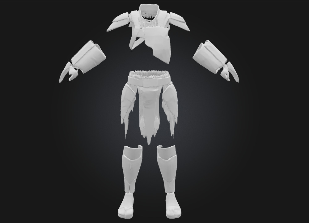 Assassins Exosuit Armor  Silent Power in a Futuristic Shell 3D model_7