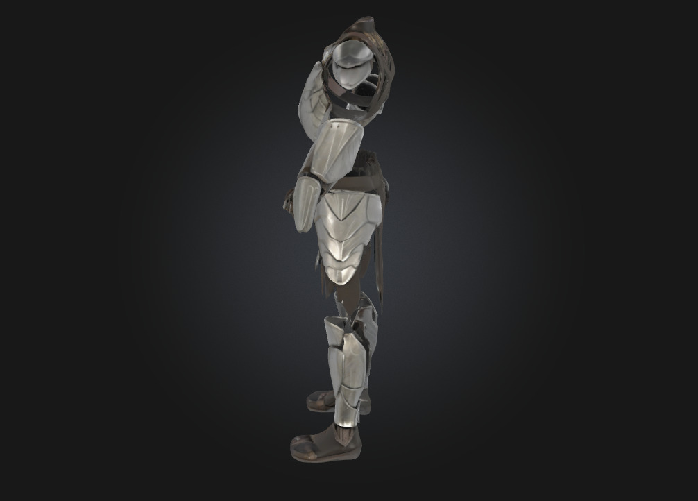 Assassins Exosuit Armor  Silent Power in a Futuristic Shell 3D model_1