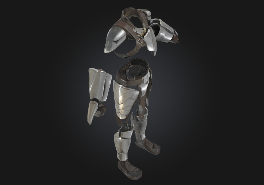 Assassins Exosuit Armor  Silent Power in a Futuristic Shell 3D model_6