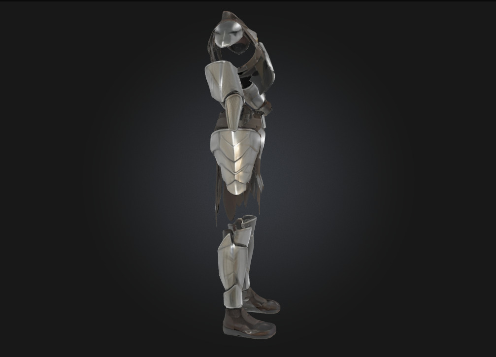 Assassins Exosuit Armor  Silent Power in a Futuristic Shell 3D model_3