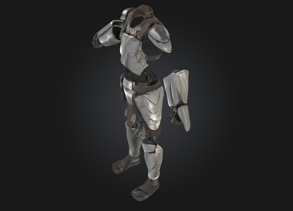 Assassins Exosuit Armor  Silent Power in a Futuristic Shell 3D model_5