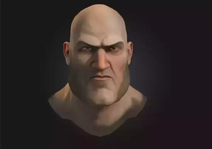 Titan Gaze  Monumental Power Captured in Stone