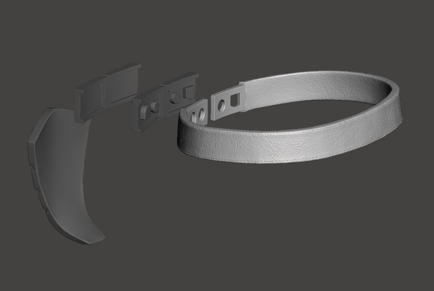 Predator 1987 Jungle Hunter Belt Deep Protection Groin Guard  3D print model_22