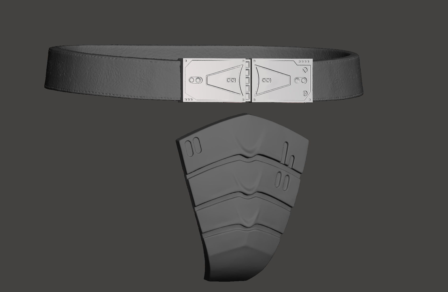 Predator 1987 Jungle Hunter Belt Deep Protection Groin Guard  3D print model_2