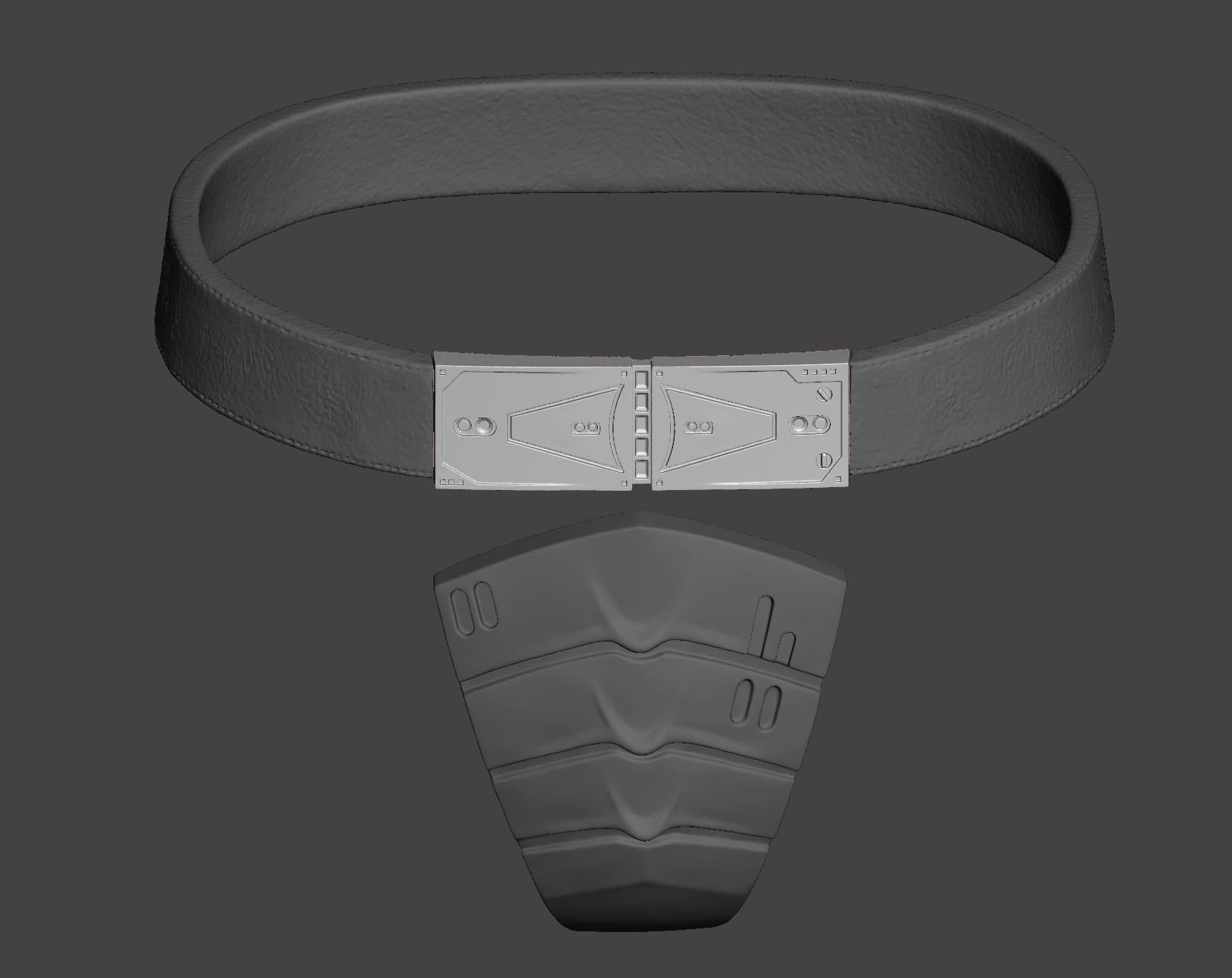 Predator 1987 Jungle Hunter Belt Deep Protection Groin Guard  3D print model_4