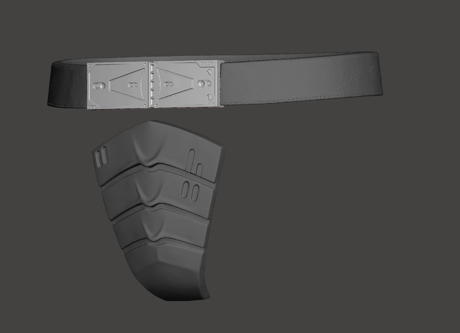 Predator 1987 Jungle Hunter Belt Deep Protection Groin Guard  3D print model_3