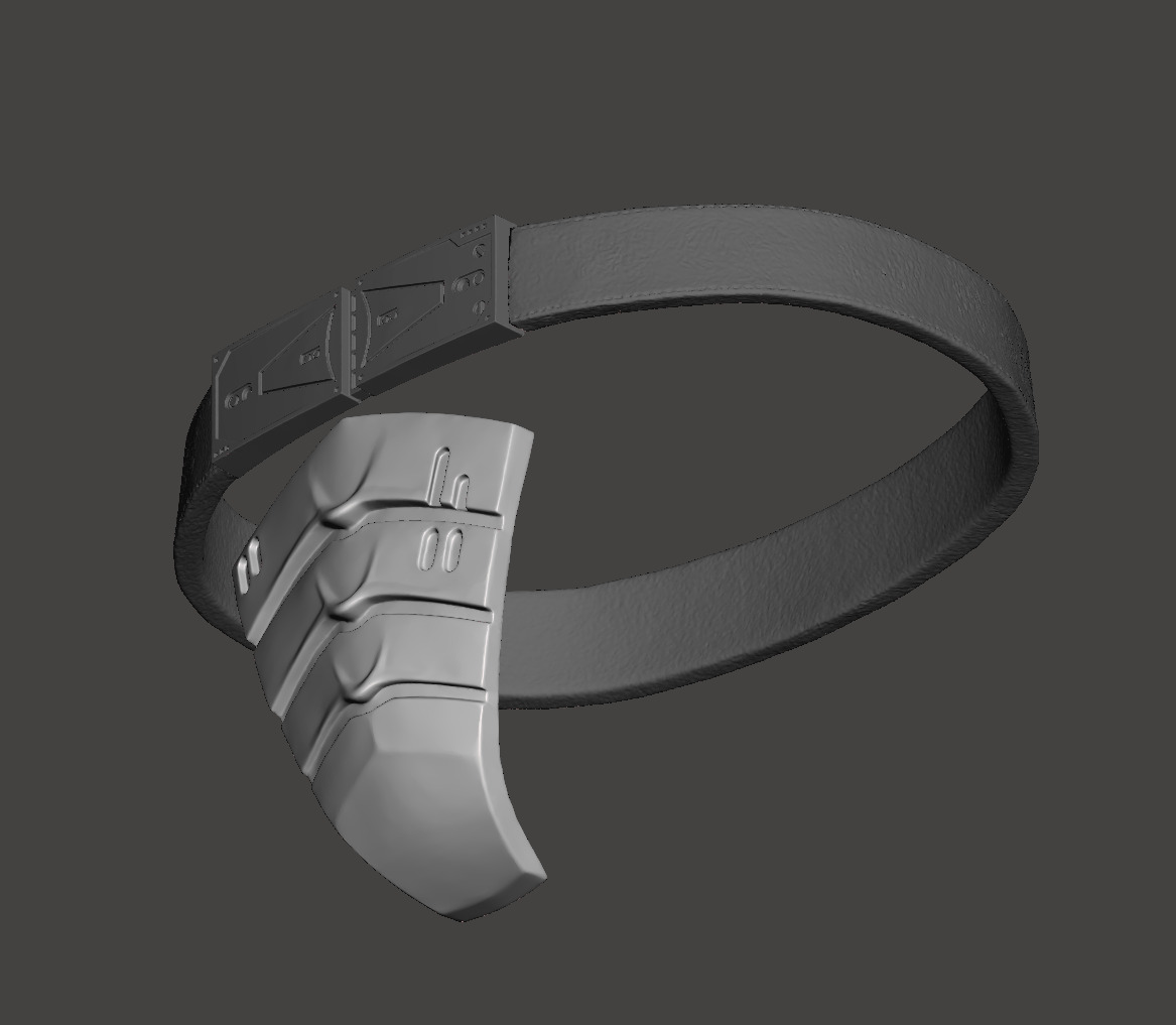 Predator 1987 Jungle Hunter Belt Deep Protection Groin Guard  3D print model_15