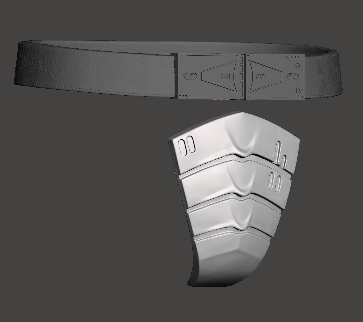 Predator 1987 Jungle Hunter Belt Deep Protection Groin Guard  3D print model_10