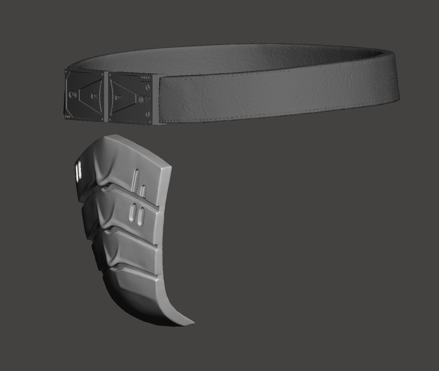 Predator 1987 Jungle Hunter Belt Deep Protection Groin Guard  3D print model_14