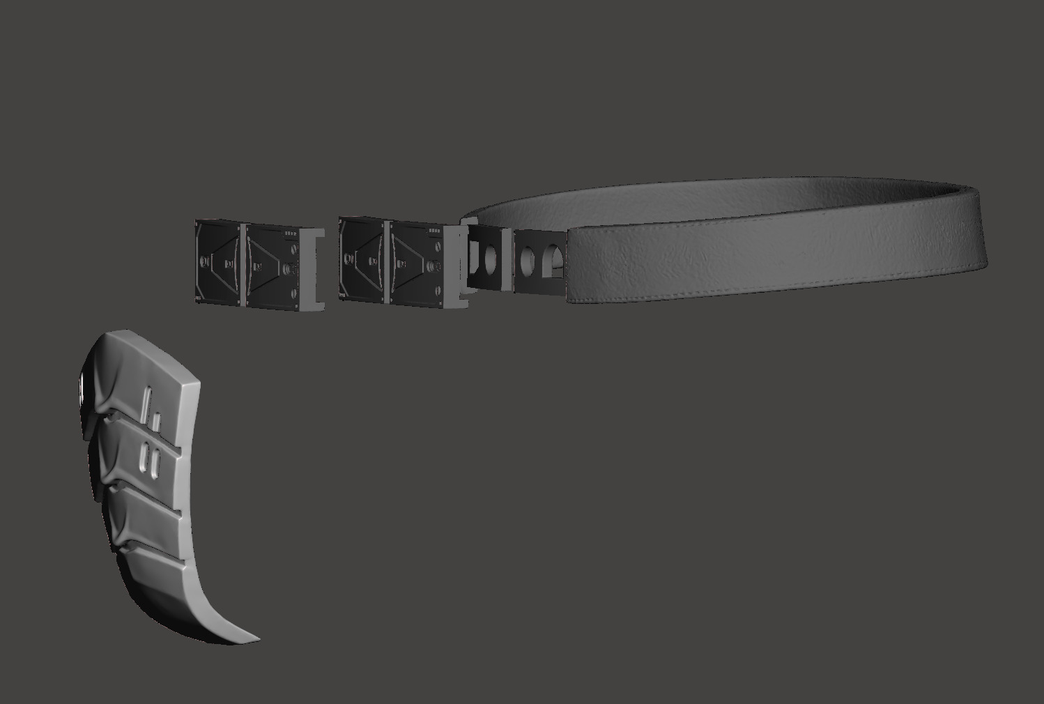 Predator 1987 Jungle Hunter Belt Deep Protection Groin Guard  3D print model_19