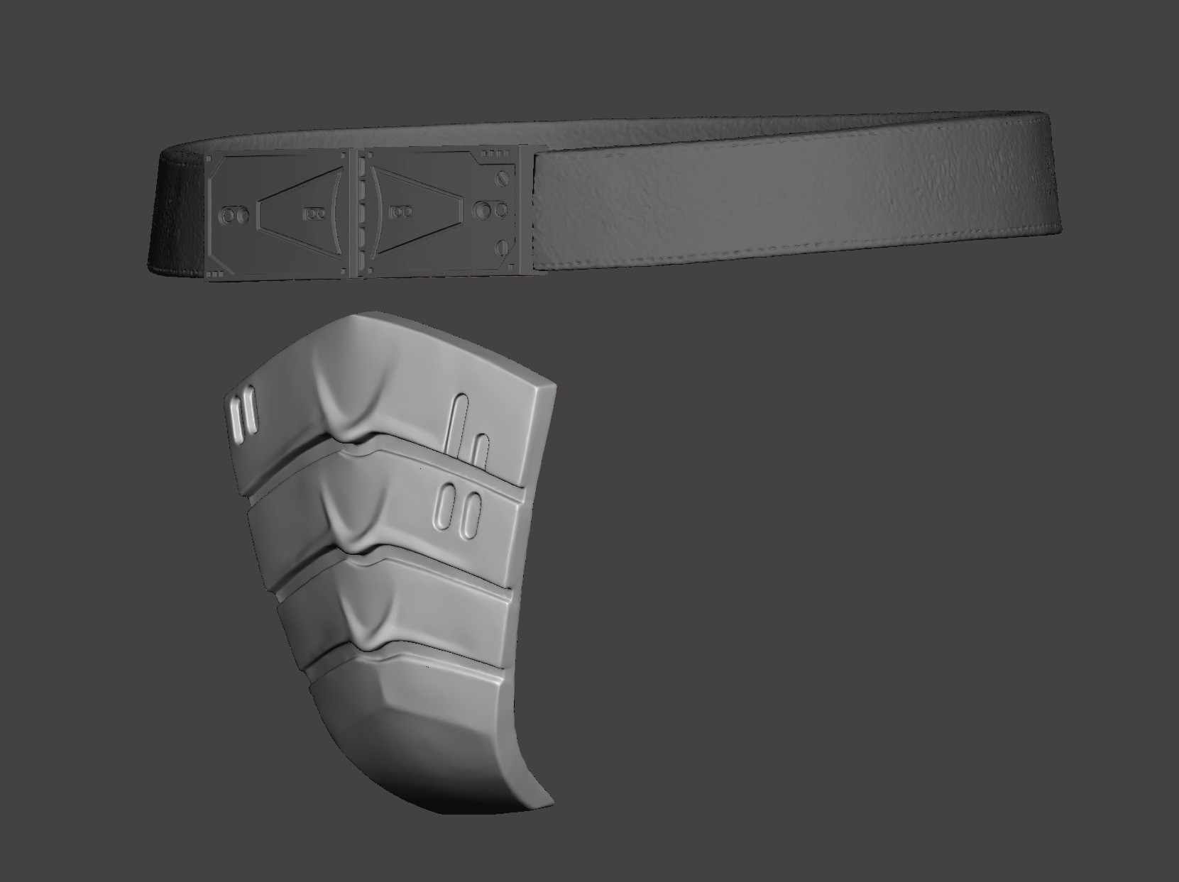 Predator 1987 Jungle Hunter Belt Deep Protection Groin Guard  3D print model_9