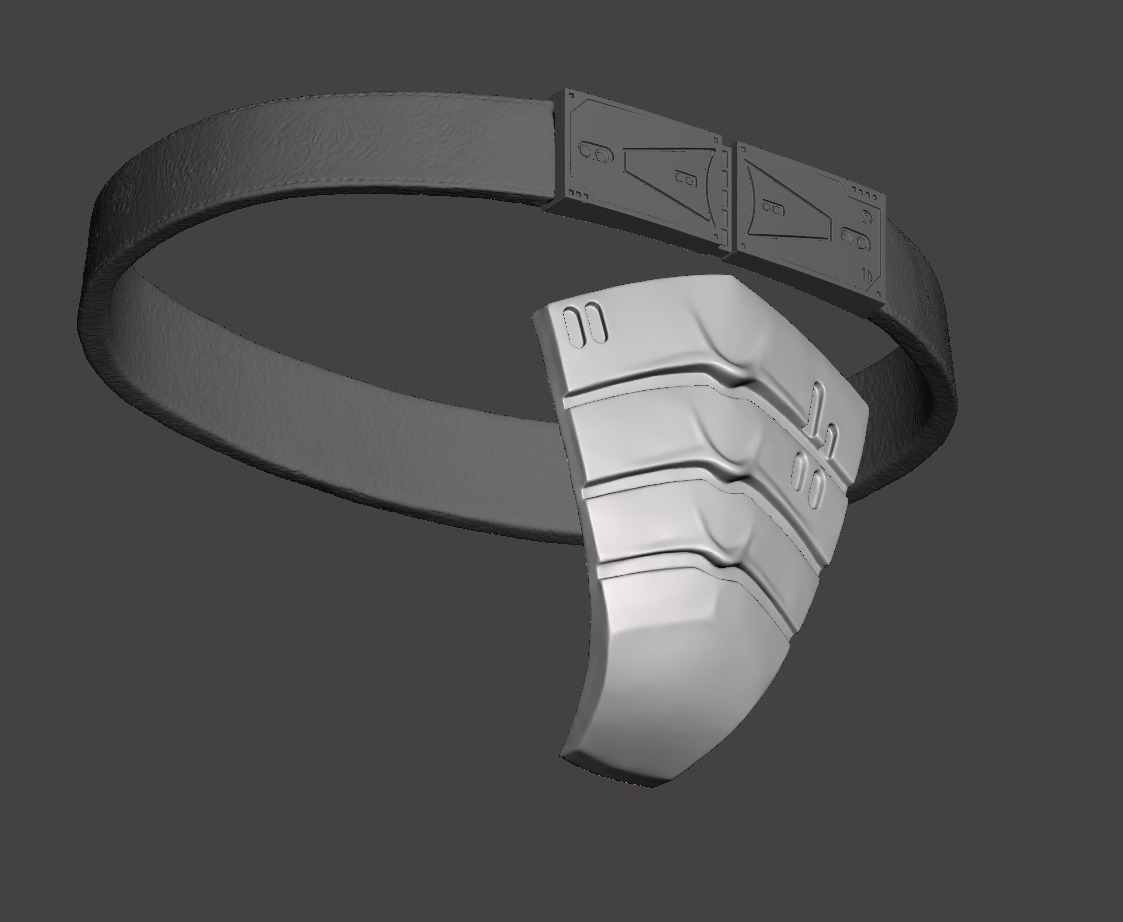 Predator 1987 Jungle Hunter Belt Deep Protection Groin Guard  3D print model_16