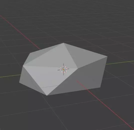 Low poly rock 3D print model_0