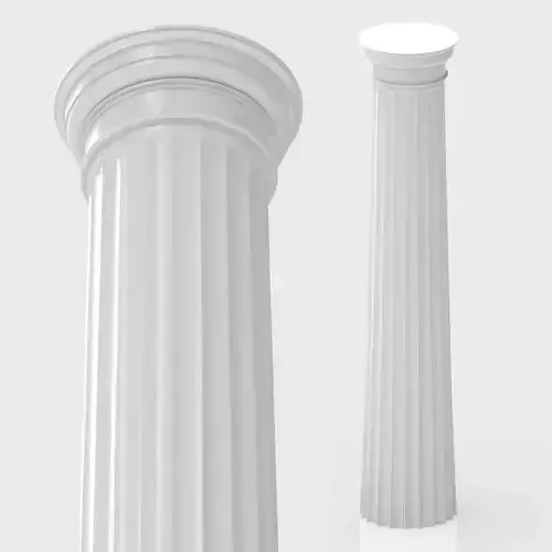 Greek Doric Column  Real Scale 3D Printable Model 3D print model