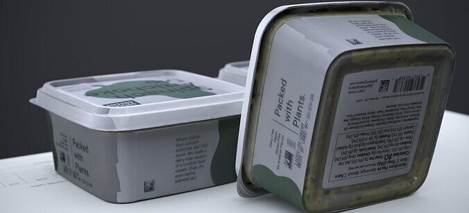 SPINACH ARTICHOKE DIP CONTAINER 184g 2024 3D model 6