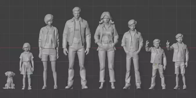 Modern family group 8 models