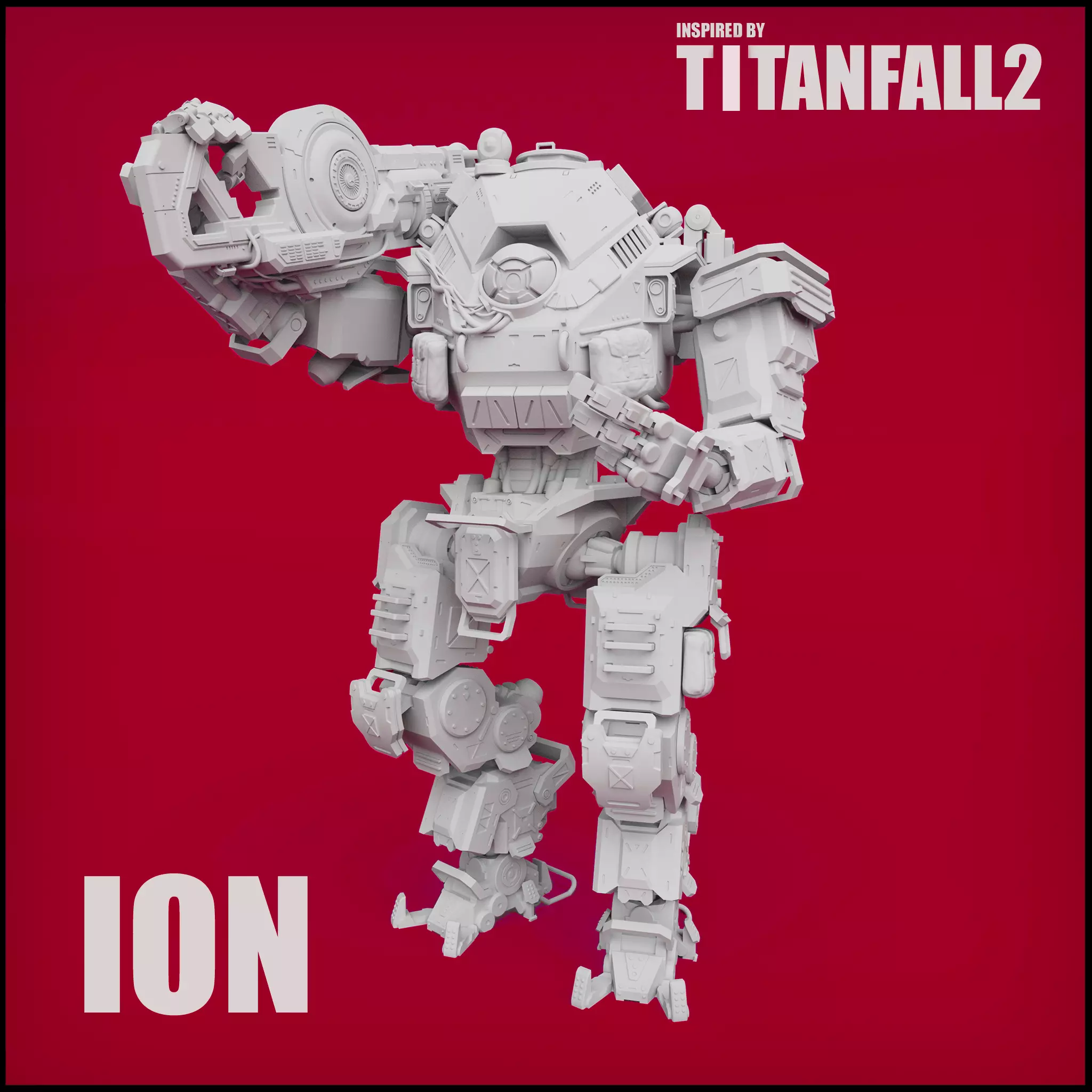 Ion inspired by Titanfall 2 Articulated 3D Printable Model 3D print model