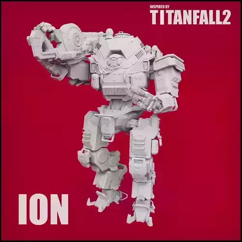 Ion inspired by Titanfall 2 Articulated 3D Printable Model 