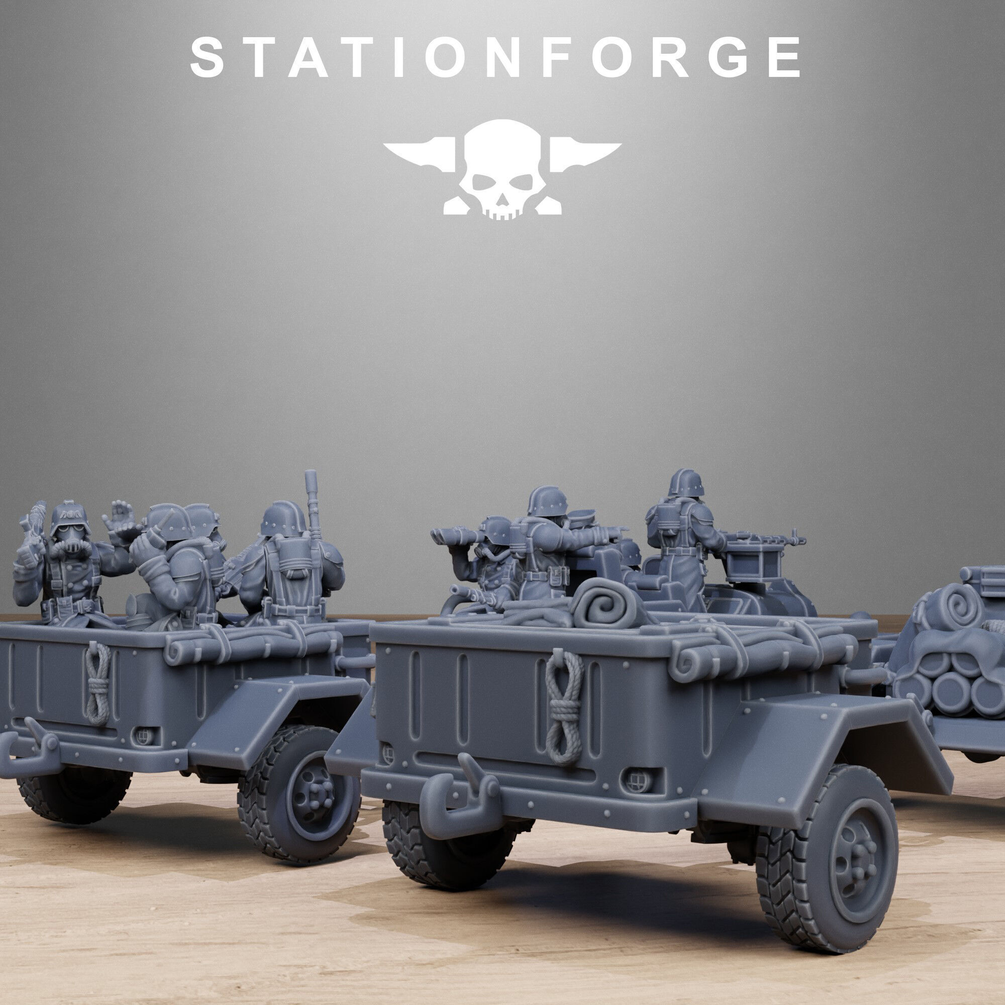 GrimGuard Support Vehicles 3D print model_4