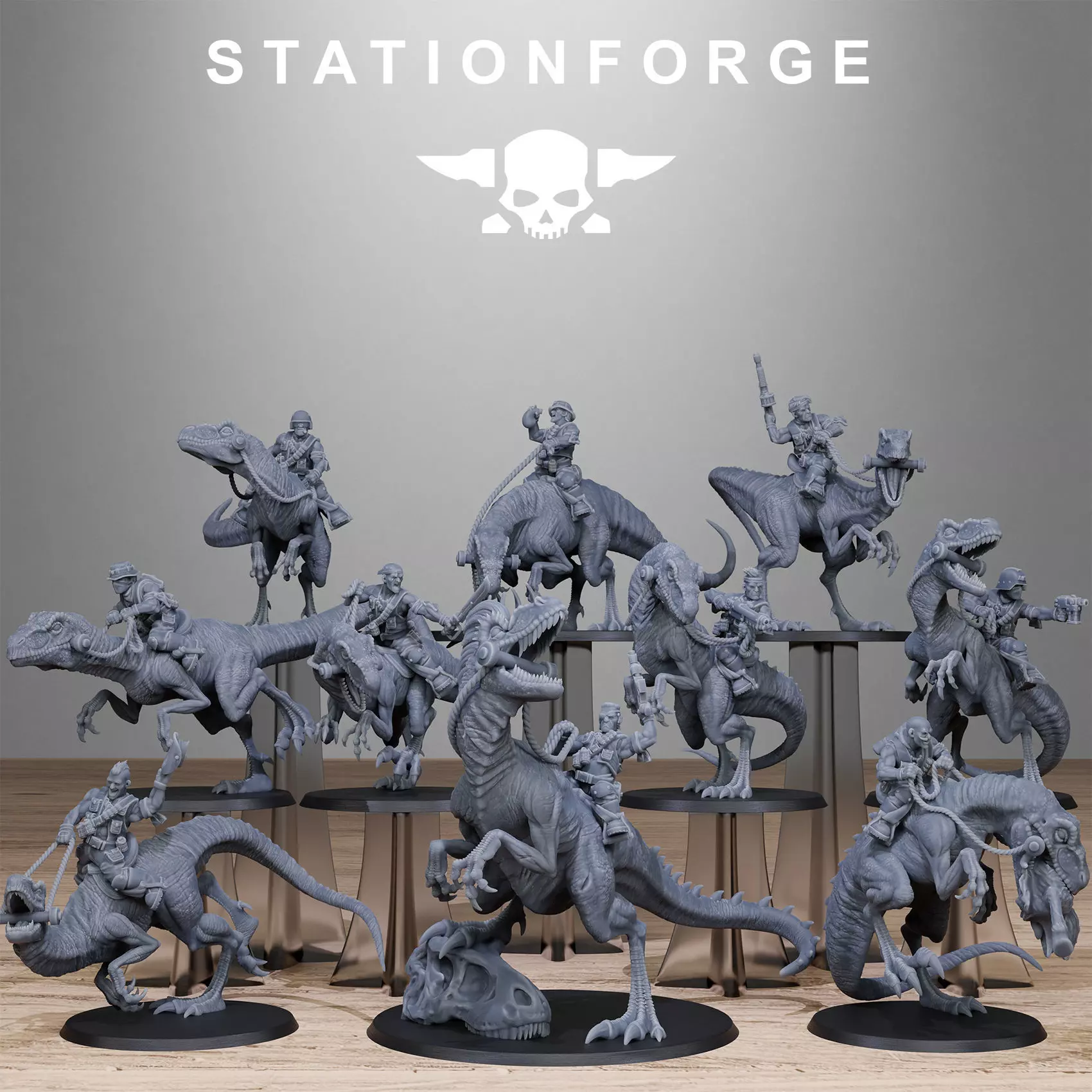GrimGuard Jungle Raptors 3D print model_0