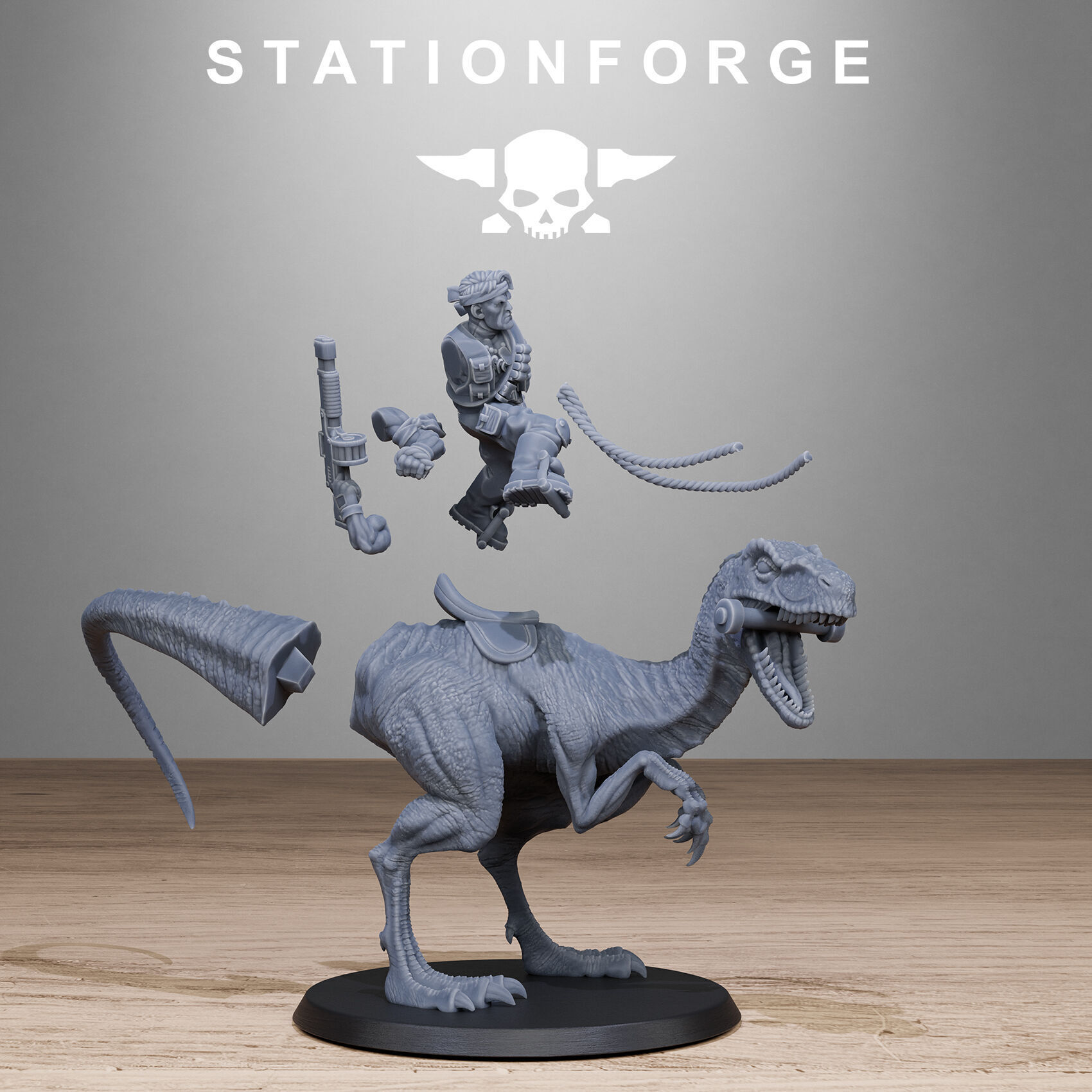 GrimGuard Jungle Raptors 3D print model_11