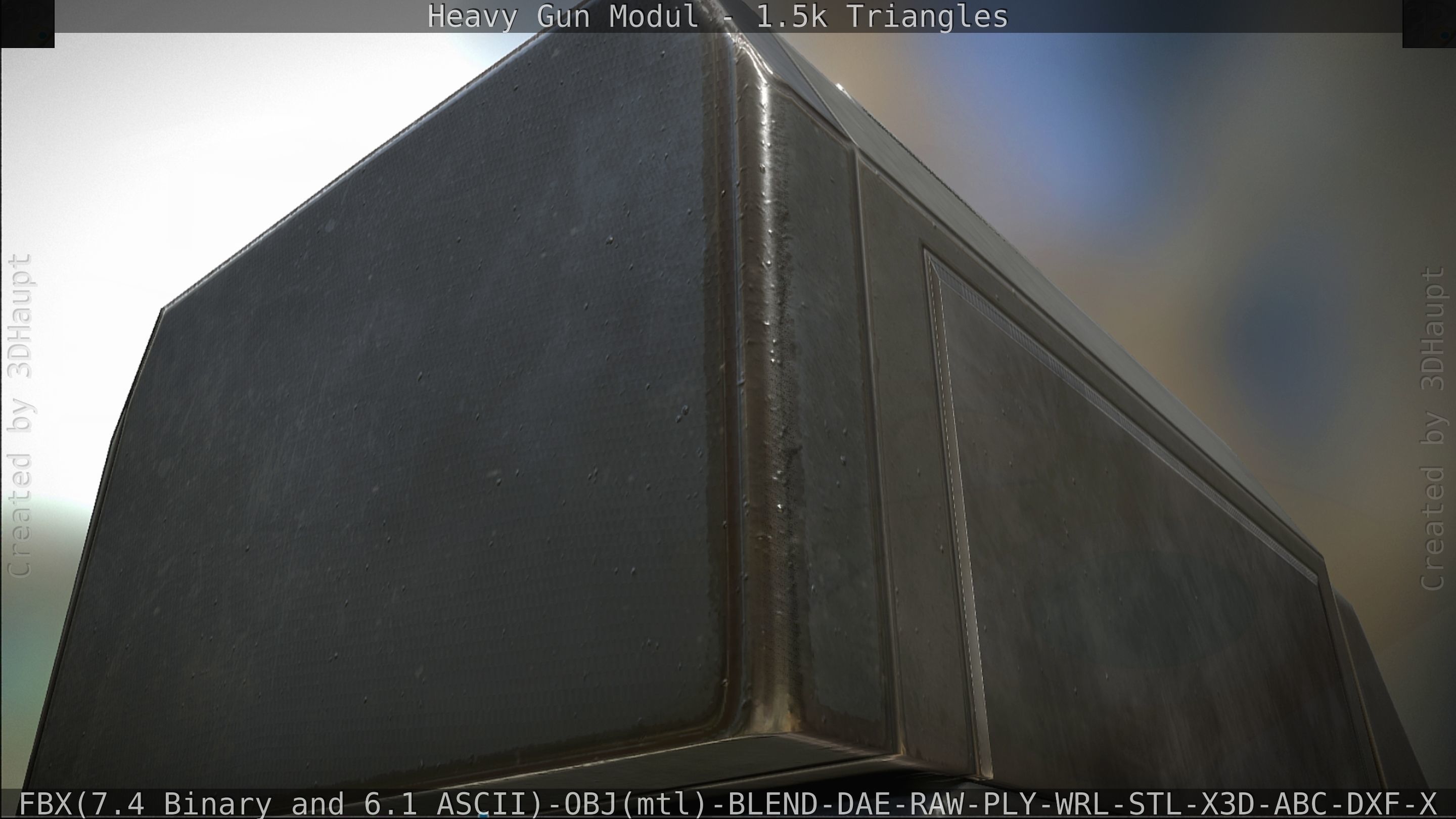 Heavy Gun Modul Animated Low-poly 3D model_73