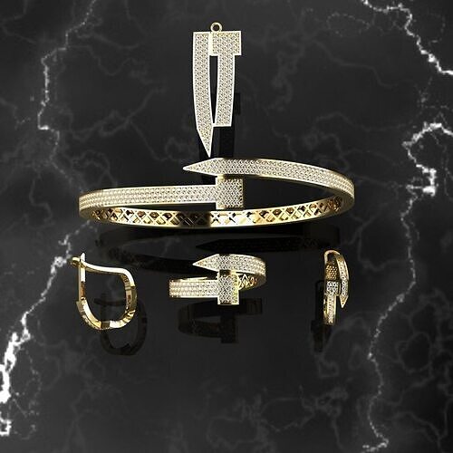cartier set 3D print model
