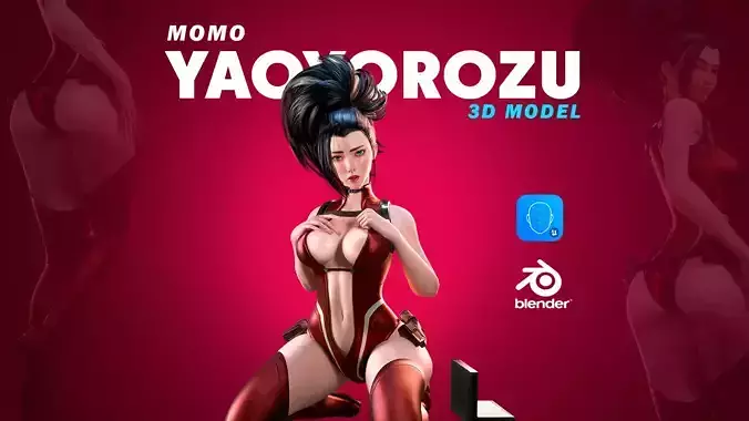 MOMO YAOYOROZU - Blender 3D Model
